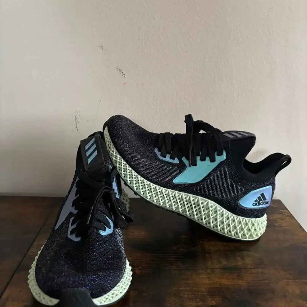 Adidas alphaedge 4d purplebluegreen size